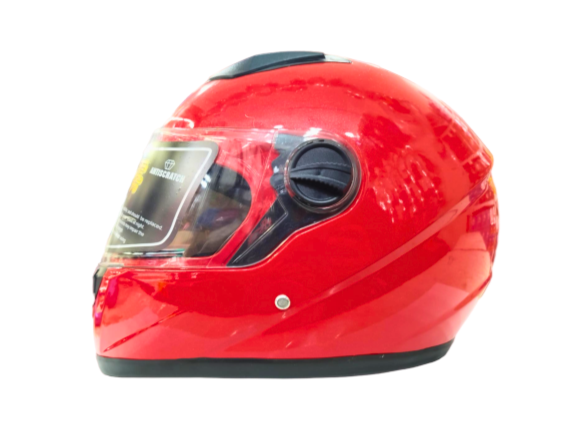 کلاه کاسکت رنگ قرمز فک دار با کیفیت AA