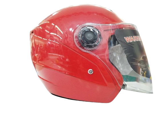 کلاه کاسکت قرمز رنگ بدون فک